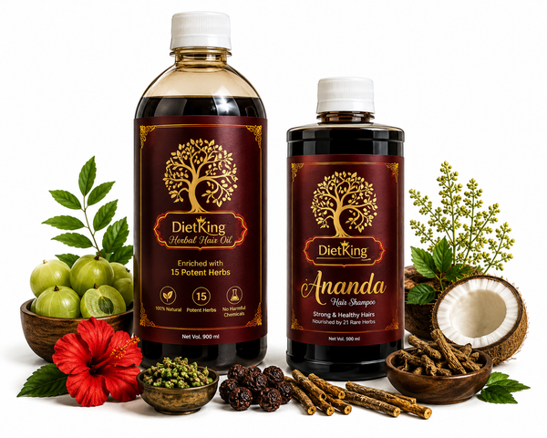 3-Month Combo (900ml Hair Oil + 500ml Shampoo)